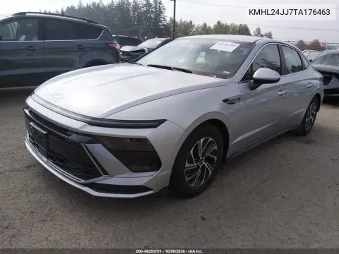 2026 Hyundai Sonata Hybrid Blue VIN KMHL24JJ7TA176463 фото 3