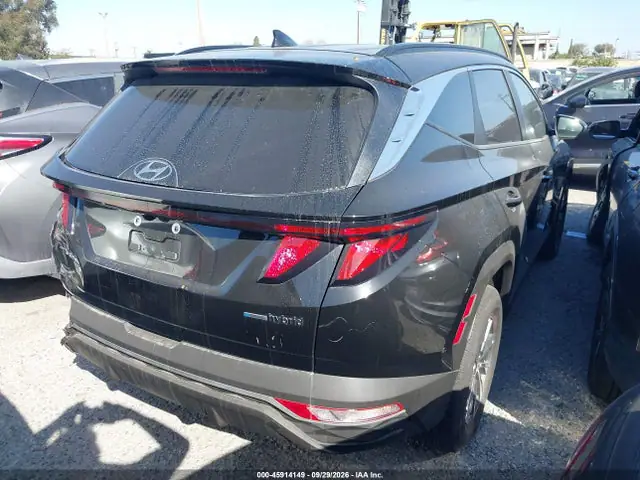 KM8JBCD1XRU205104 — 2024 Hyundai Tucson Hybrid Blue, фото 4 с аукциона IAAI 30.09.2026, Задняя часть слева