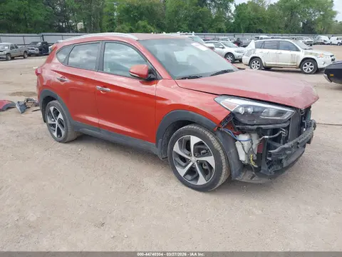 KM8J33A27GU144043 — 2016 Hyundai Tucson Limited, Передняя часть (Front End), фото до ремонта