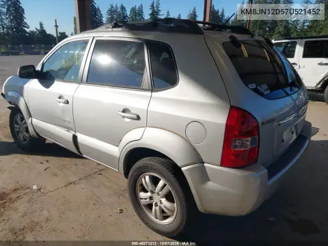 2007 Hyundai Tucson Limited/Se VIN KM8JN12D57U521452 фото 3