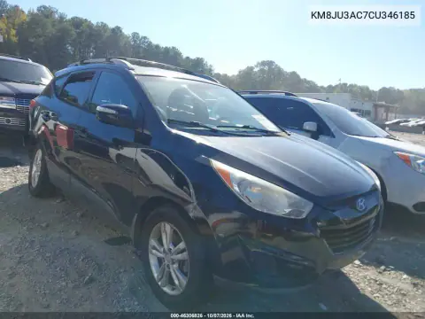 2012 Hyundai Tucson Gls VIN KM8JU3AC7CU346185 фото 2