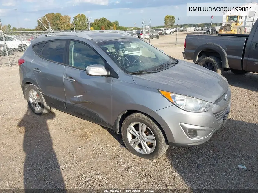 KM8JU3AC8CU499884 — 2012 Hyundai Tucson, фото 2 с аукциона IAAI, Передний левый