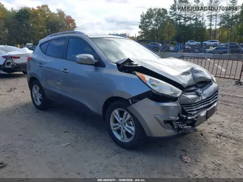 2013 Hyundai Tucson Gls VIN KM8JU3AC4DU703498 фото 2