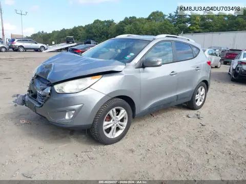 2013 Hyundai Tucson Gls VIN KM8JU3AC4DU703498 фото 3