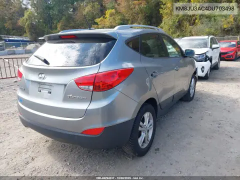 2013 Hyundai Tucson Gls VIN KM8JU3AC4DU703498 фото 5