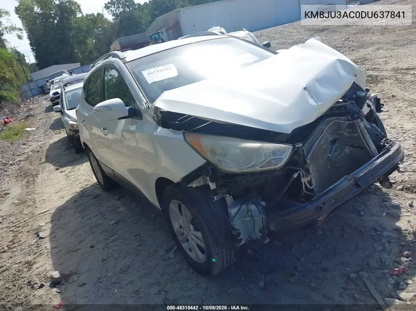 2013 Hyundai Tucson Gls VIN KM8JU3AC0DU637841 фото 1
