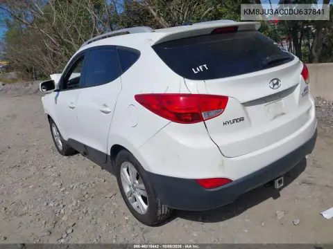 2013 Hyundai Tucson Gls VIN KM8JU3AC0DU637841 фото 3
