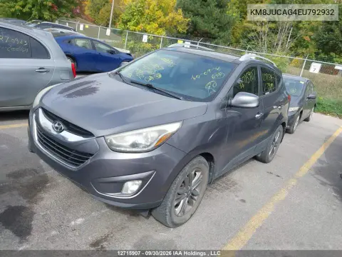 2014 Hyundai Tucson Gls/Limited/Se VIN KM8JUCAG4EU792932 фото 3