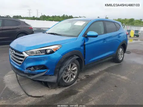 2017 Hyundai Tucson Se VIN KM8J23A45HU480103 фото 3
