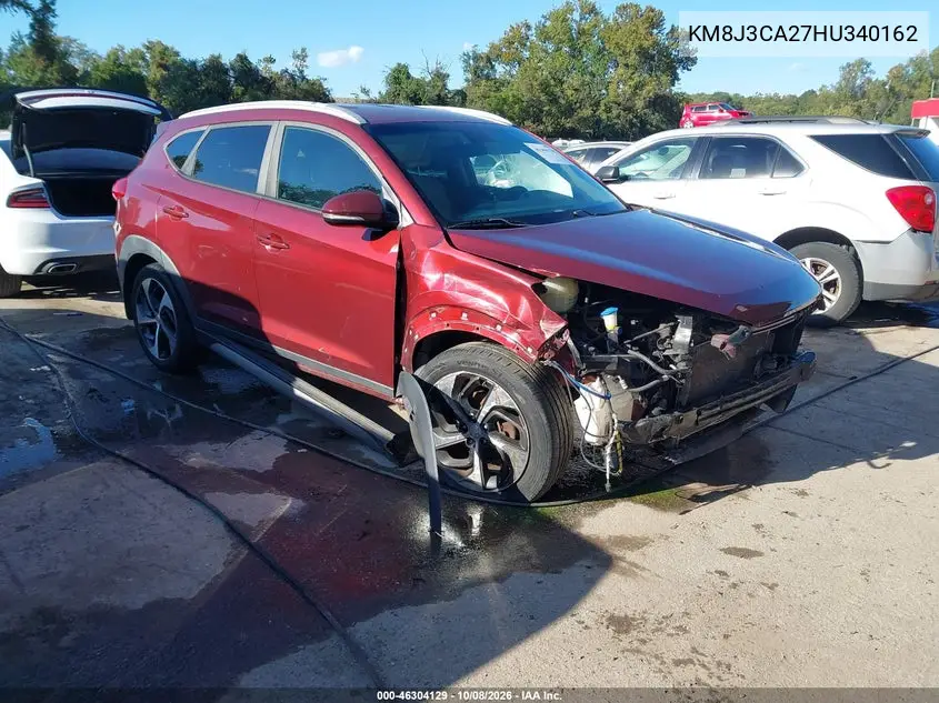 2017 Hyundai Tucson Sport VIN KM8J3CA27HU340162 фото 1