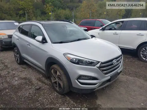 KM8J3CA21JU646294 — 2018 Hyundai Tucson, Задняя часть слева, фото до ремонта