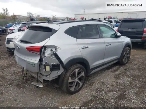KM8J3CA21JU646294 — 2018 Hyundai Tucson, фото 5 с аукциона IAAI, Задняя часть слева