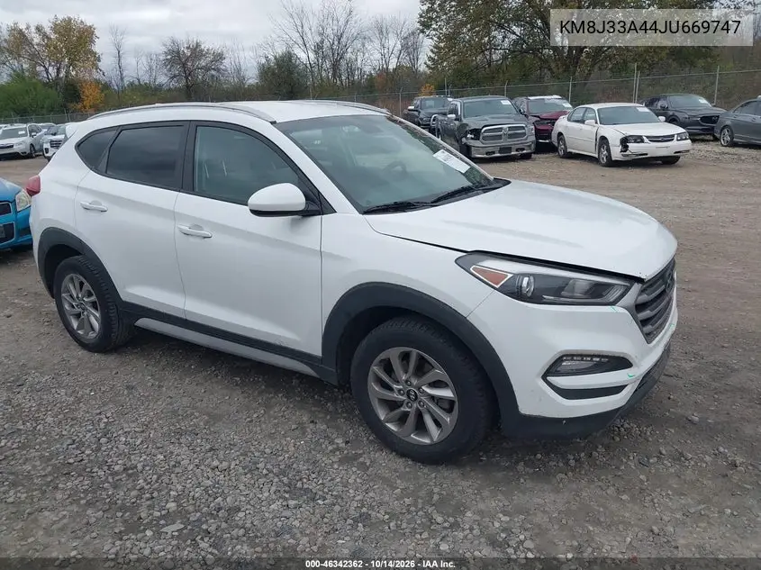 KM8J33A44JU669747 — 2018 Hyundai Tucson, фото 2 с аукциона IAAI, Повреждение двигателя