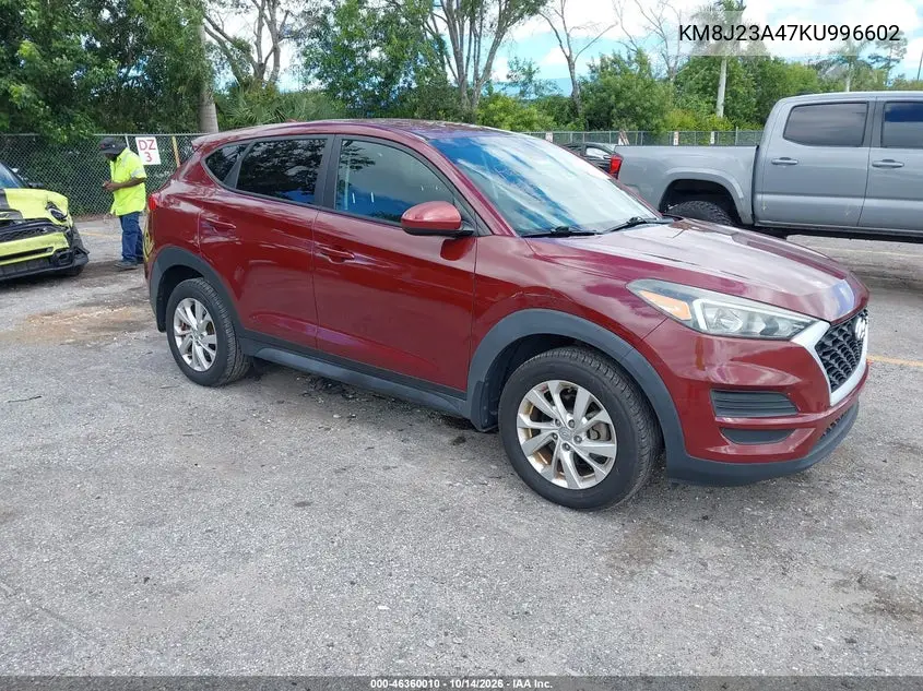 KM8J23A47KU996602 — 2019 Hyundai Tucson, фото 2 с аукциона IAAI, Задняя часть слева