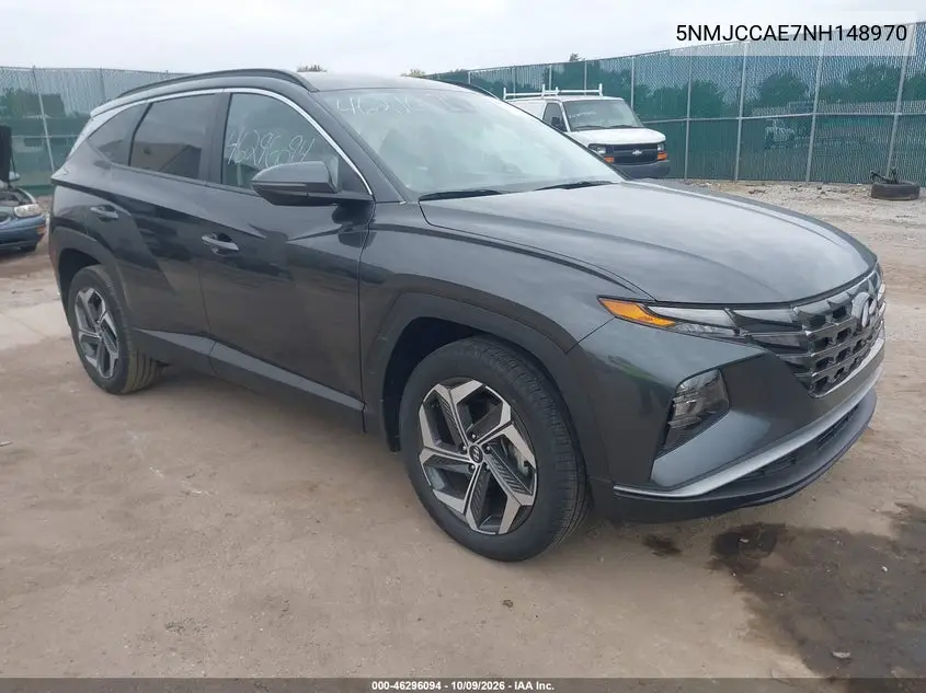 2022 Hyundai Tucson Sel VIN 5NMJCCAE7NH148970 фото 2