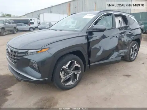 2022 Hyundai Tucson Sel VIN 5NMJCCAE7NH148970 фото 3