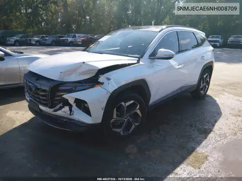 2022 Hyundai Tucson Limited VIN 5NMJECAE6NH008709 фото 3