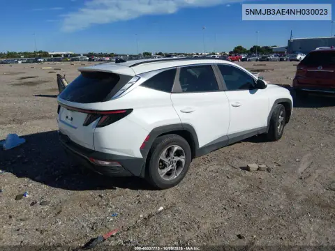 2022 Hyundai Tucson Sel VIN 5NMJB3AE4NH030023 фото 4