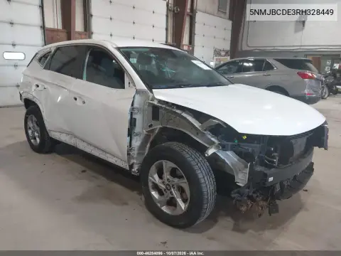 5NMJBCDE3RH328449 — 2024 Hyundai Tucson, Передняя часть, фото до ремонта