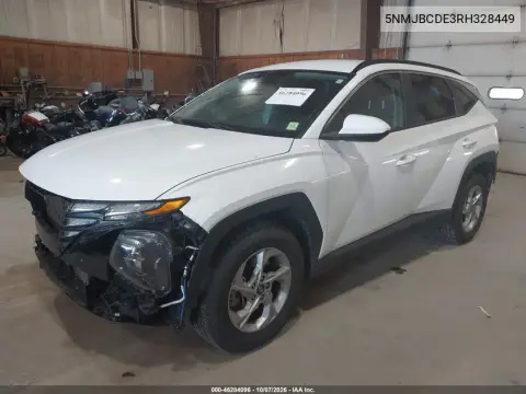 2024 Hyundai Tucson Sel VIN 5NMJBCDE3RH328449 фото 3