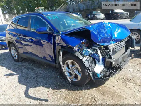 5NMJB3DE1RH331009 — 2024 Hyundai Tucson, Передняя часть, фото до ремонта