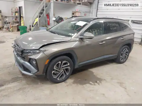 KM8JEDD15SU390259 — 2025 Hyundai Tucson, фото 3 с аукциона IAAI, Передняя часть слева