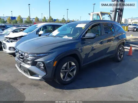 2026 Hyundai Tucson Sel VIN 5NMJB3DE0TH636802 фото 3