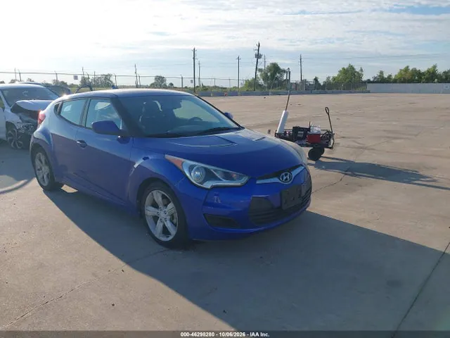 2014 Hyundai Veloster Base W/black VIN KMHTC6AD6EU211210 фото 1