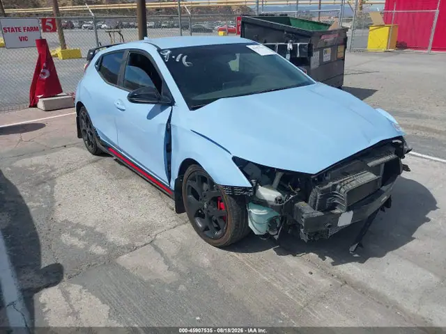 KMHT36AH4KU001591 — 2019 Hyundai Veloster N, Передняя часть (Front End), фото до ремонта