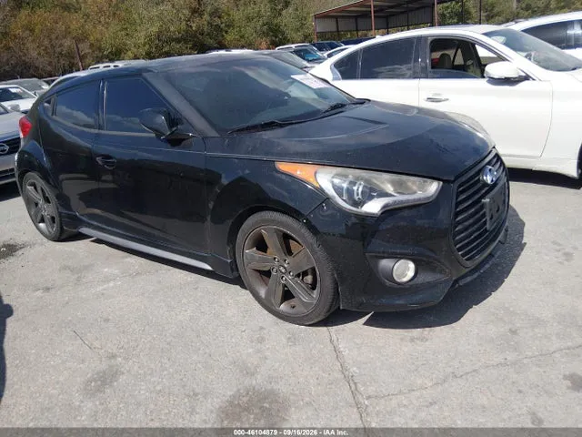 2014 Hyundai Veloster Turbo W/black VIN KMHTC6AE3EU198084 фото 1
