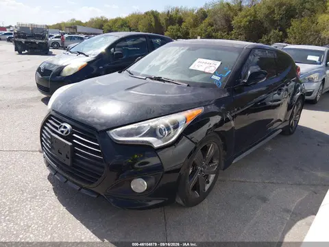 2014 Hyundai Veloster Turbo W/black VIN KMHTC6AE3EU198084 фото 2