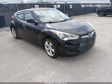 KMHTC6AD0CU027426 — 2012 Hyundai Veloster, Естественный износ, фото до ремонта