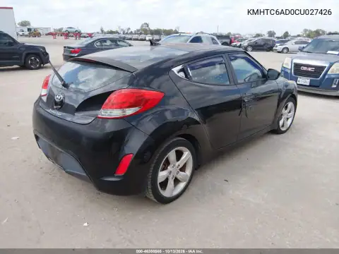 KMHTC6AD0CU027426 — 2012 Hyundai Veloster, фото 5 с аукциона IAAI, Естественный износ