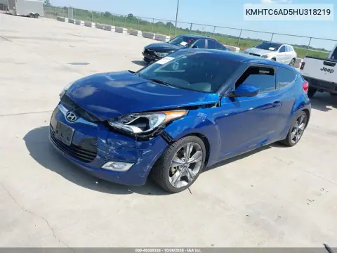 2017 Hyundai Veloster Value Edition VIN KMHTC6AD5HU318219 фото 3