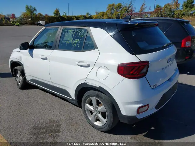 2021 Hyundai Venue Essential Auto Ivt With Two-tone Body Colour VIN KMHRB8A32MU109692 фото 3