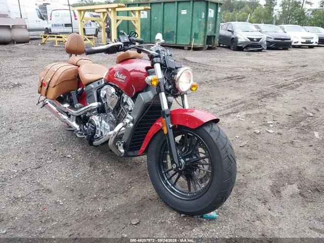 56KMSA009F3100469 — 2015 Indian Motorcycle Co. Scout Abs, Передняя часть (Front End), фото до ремонта