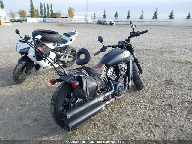 56KMTA004M3166244 — 2021 Indian Motorcycle Co. Scout Bobber Abs, фото 4 с аукциона IAAI 13.10.2026, Передняя часть