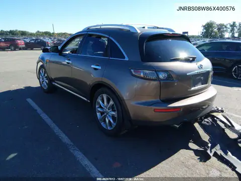 2006 Infiniti Fx45 VIN JNRBS08W86X400576 фото 3