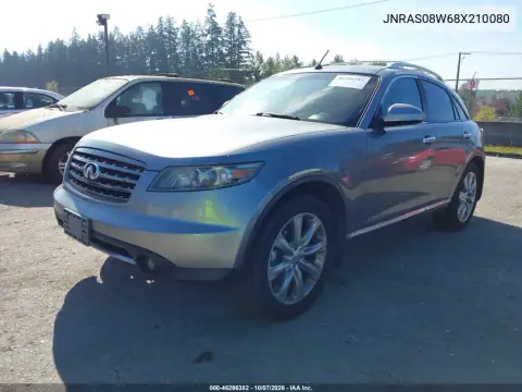 2008 Infiniti Fx35 VIN JNRAS08W68X210080 фото 3