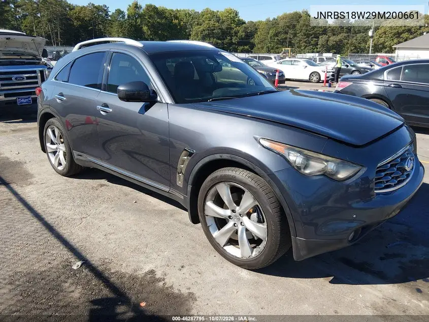 2009 Infiniti Fx50 VIN JNRBS18W29M200661 фото 2