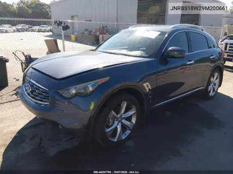 2009 Infiniti Fx50 VIN JNRBS18W29M200661 фото 3
