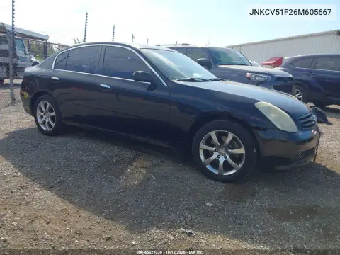 JNKCV51F26M605667 — 2006 Infiniti G, Сзади, фото до ремонта