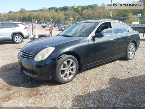 2006 Infiniti G35X VIN JNKCV51F26M605667 фото 3