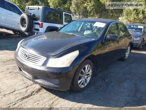 2007 Infiniti G35X VIN JNKBV61F77M804149 фото 3