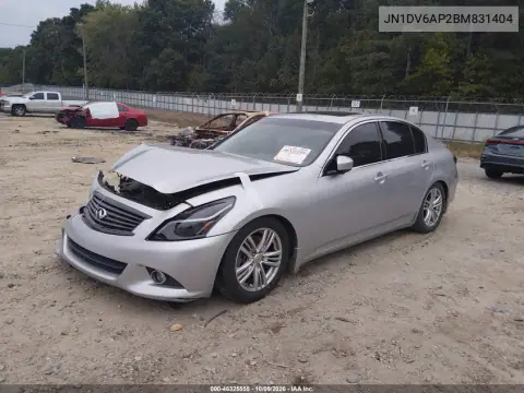 2011 Infiniti G25 Journey VIN JN1DV6AP2BM831404 фото 3