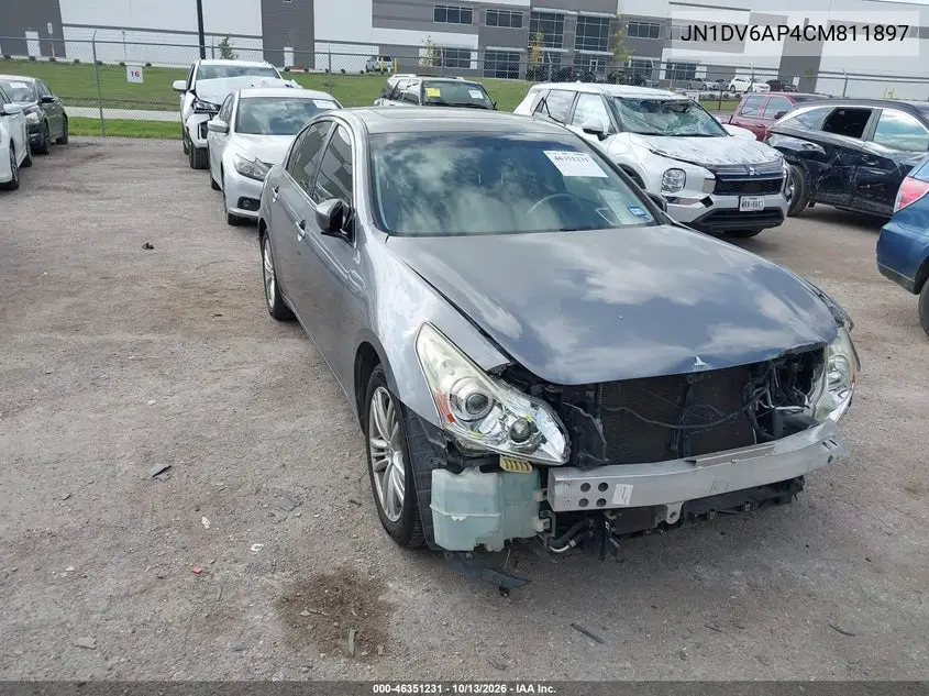 JN1DV6AP4CM811897 — 2012 Infiniti G, фото 2 с аукциона IAAI, Передний левый