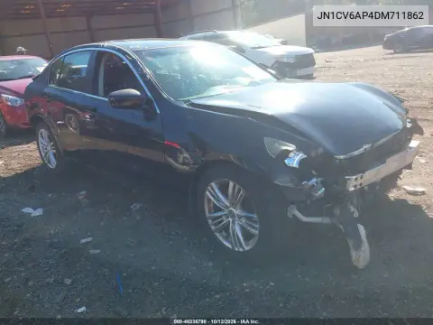 JN1CV6AP4DM711862 — 2013 Infiniti G, Сзади, фото до ремонта