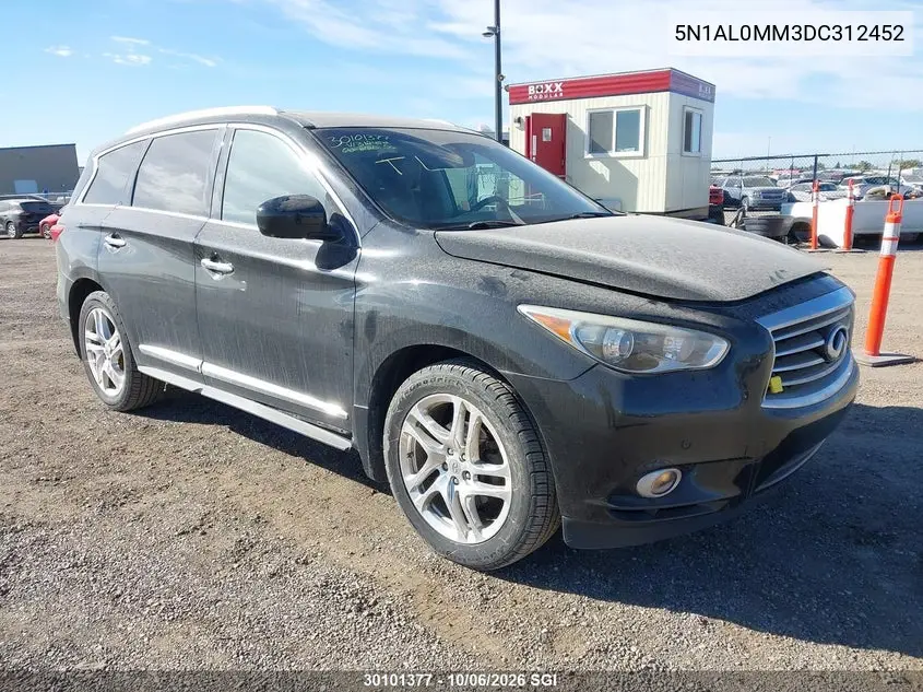 2013 Infiniti Jx35 VIN 5N1AL0MM3DC312452 фото 2
