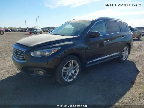 2013 Infiniti Jx35 VIN 5N1AL0MM3DC312452 фото 3