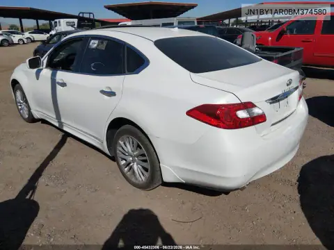 2011 Infiniti M37X VIN JN1BY1AR0BM374580 фото 4